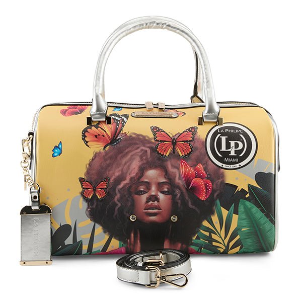 La Philipe Lp1020 12 Butterfly Fly Handbag Classic Yellow Leather Handbags by La Philipe – Don't Panic Shoes