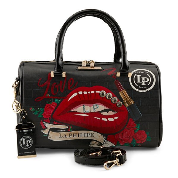 La Philipe Lp1020 16 Red LipS Handbag Women’s Leather Handbags by La Philipe – Don't Panic Shoes