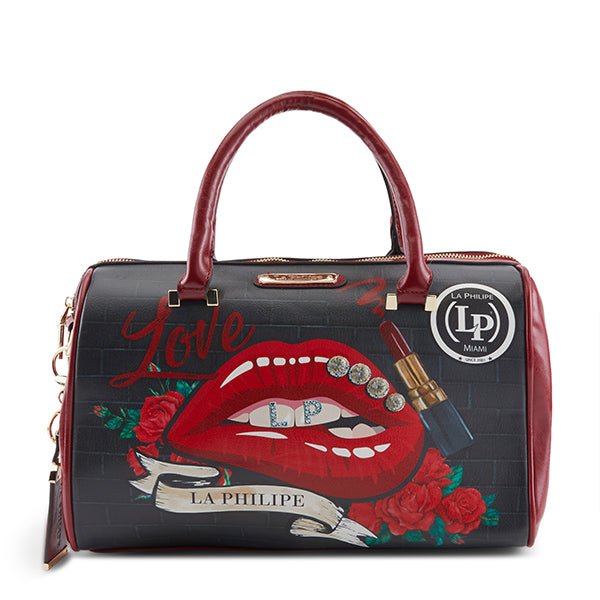 La Philipe Lp1020 16 Red LipS Handbag Women’s Leather Handbags by La Philipe – Don't Panic Shoes