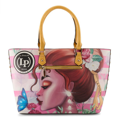 La Philipe Lp1021 14 Pink Beauty Women’S Leather Tote Handbags by La Philipe – Don't Panic Shoes