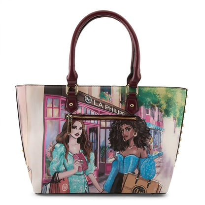 La Philipe Lp1021 5 Shopping In The City Tote Bag Handbags by La Philipe – Don't Panic Shoes
