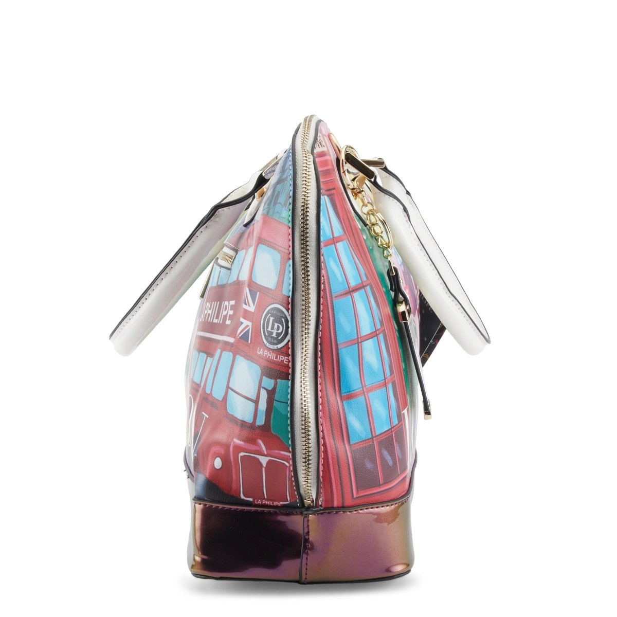 La Philipe Lp1027 11 Umbrella In London Handbag Oval Leather Handbags by La Philipe – Don't Panic Shoes