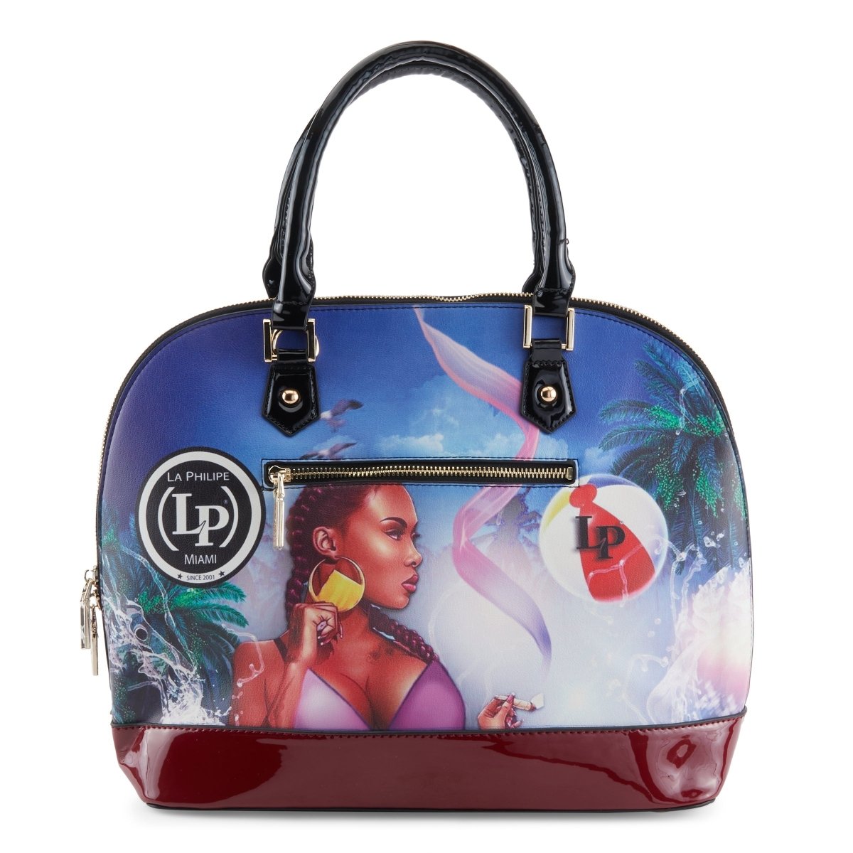 La Philipe Miami Beach Handbag Oval Women’S Leather Lp1027 13 Handbags by La Philipe – Don't Panic Shoes