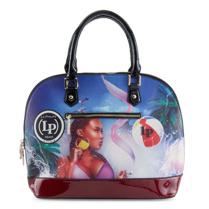 La Philipe Miami Beach Handbag Oval Women’S Leather Lp1027 13 Handbags by La Philipe – Don't Panic Shoes