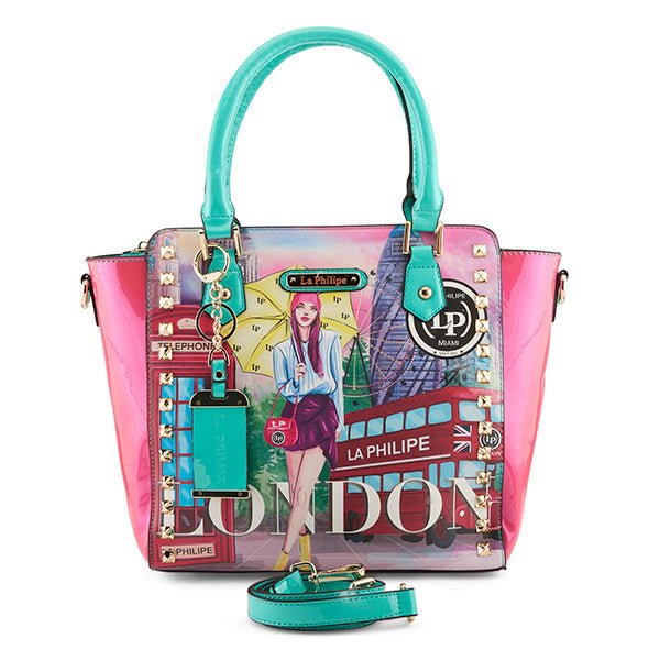 La Philipe Umbrella In London Handbag Satchel Leather Lp1022 11 Handbags by La Philipe – Don't Panic Shoes