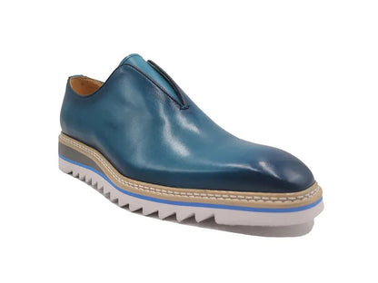 Laceless Loafer Calfskin Leather Lightweight Sole Ks550 - 08 Shoes by Carrucci Shoes – Don't Panic Shoes