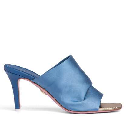 Lana Stretch Satin Heeled Sandal Leather Outsole Italy Sandals by Beautiisoles – Don't Panic Shoes