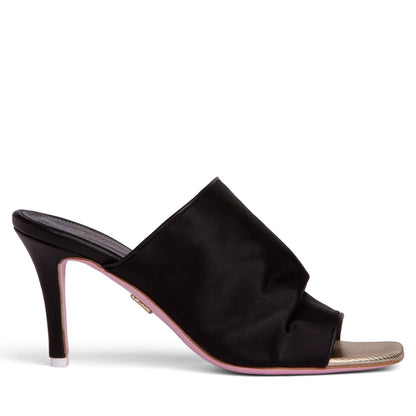 Lana Stretch Satin Heeled Sandal Women’S Leather Outsole Sandals by Beautiisoles – Don't Panic Shoes