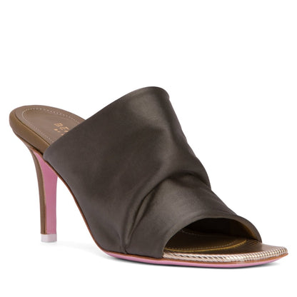 Lana Stretch Satin Heeled Sandal Women’S Leather Outsole Sandals by Beautiisoles – Don't Panic Shoes