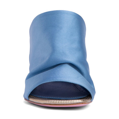 Lana Stretch Satin Heeled Sandal Women’S Leather Sole Italy Sandals by Beautiisoles – Don't Panic Shoes