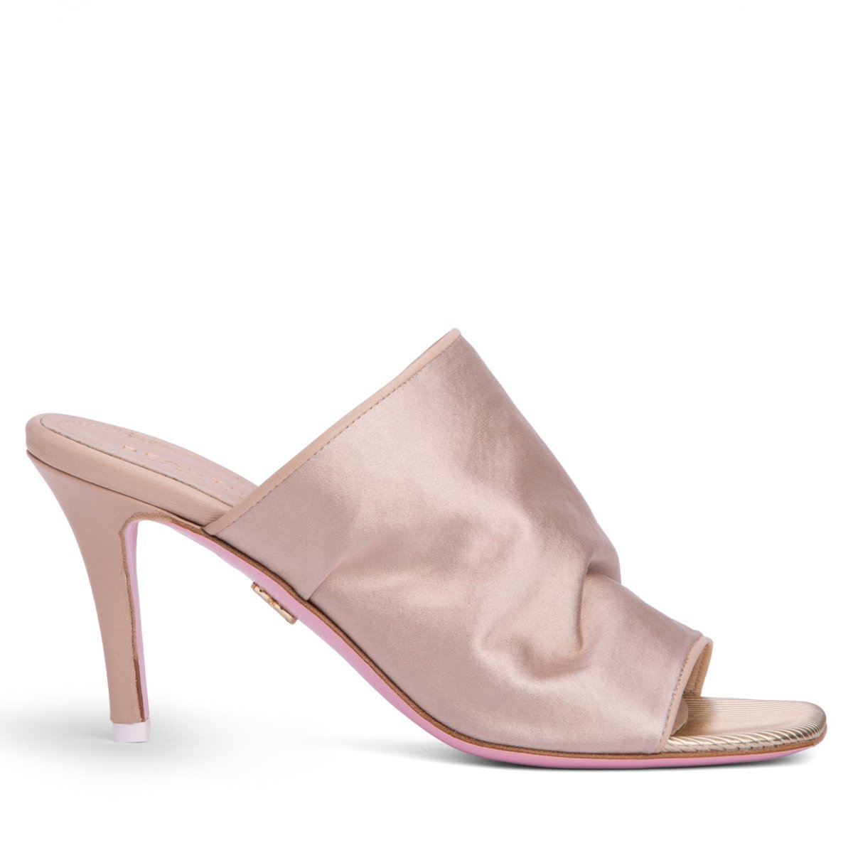 Lana Stretch Satin Heeled Sandal Women’S Leather Sole Italy Sandals by Beautiisoles – Don't Panic Shoes