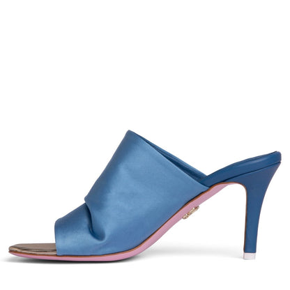 Lana Stretch Satin Heeled Sandal Women’S Satin Leather Trim Sandals by Beautiisoles – Don't Panic Shoes