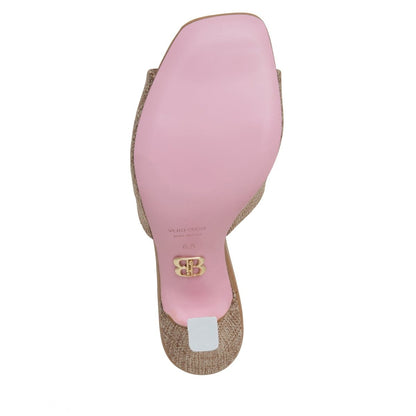 Larissa Handmade Italian Linen Leather High Heel Sandal Heels by Beautiisoles – Don't Panic Shoes