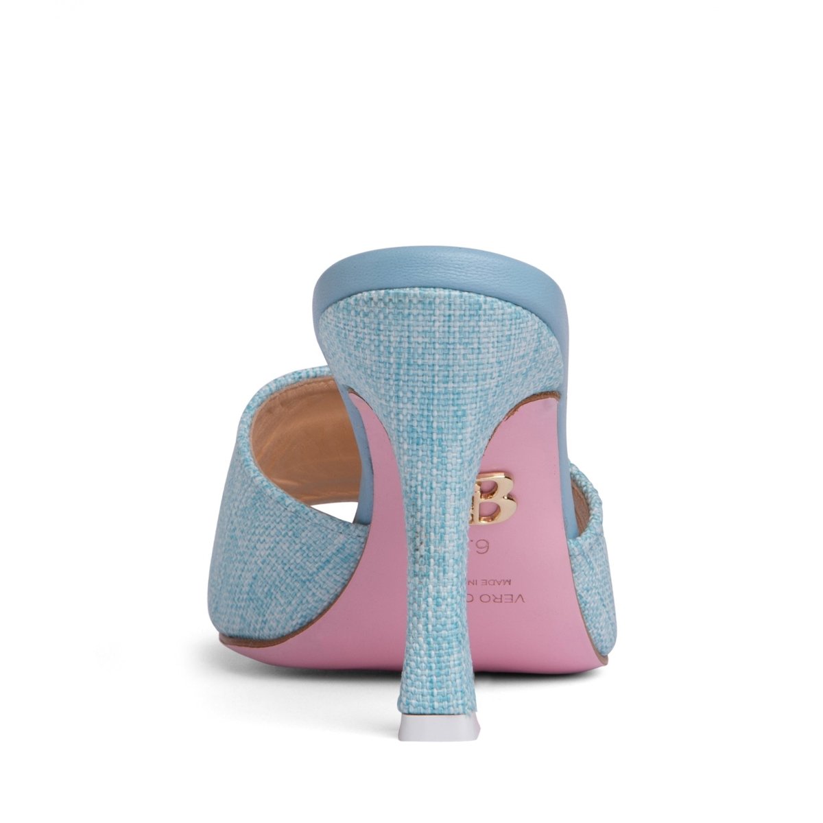 LariSsa Linen And Leather Sandal Women’s 89mm Heel Memory Heels by Beautiisoles – Don't Panic Shoes