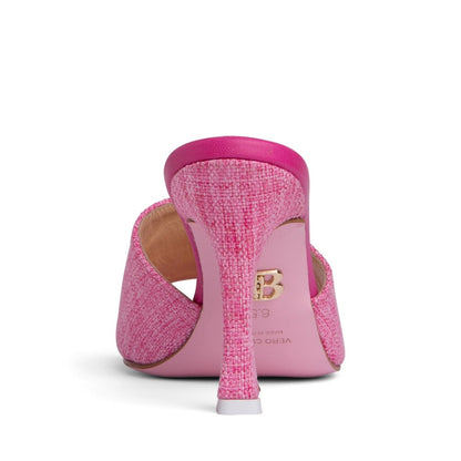 Larissa Linen Leather Sandal Handmade In Italy 89mm Heel Heels by Beautiisoles – Don't Panic Shoes