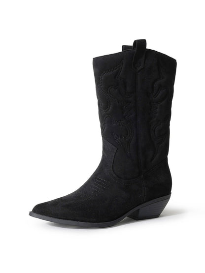 Lasso | Black Suede Boots by J.Adams – Don't Panic Shoes