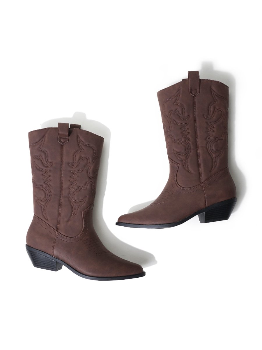 Lasso | Dark Brown Nubuck Boots by J.Adams – Don't Panic Shoes