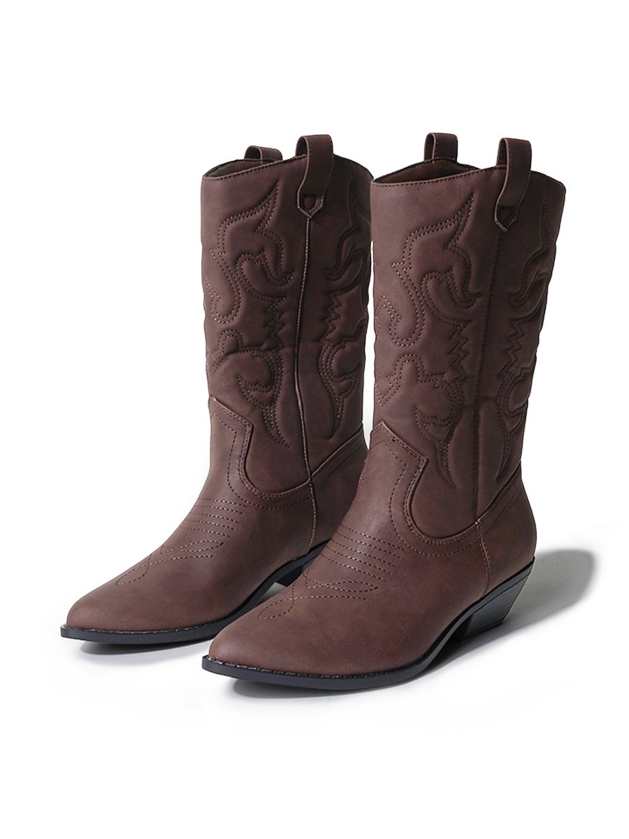 Lasso | Dark Brown Nubuck Boots by J.Adams – Don't Panic Shoes