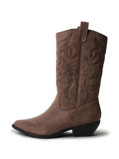 Lasso | Dark Tan Nubuck Boots by J.Adams – Don't Panic Shoes