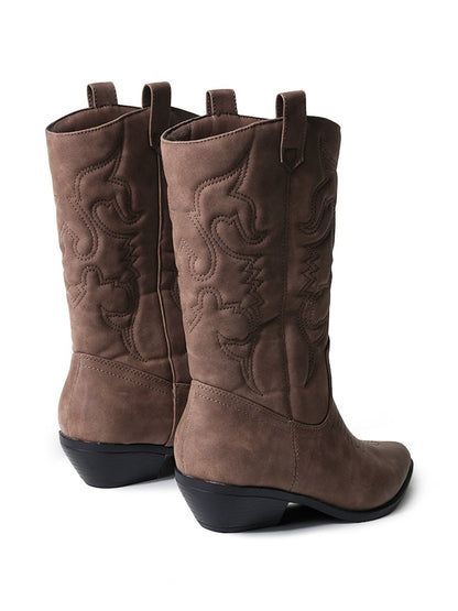 Lasso | Dark Tan Nubuck Boots by J.Adams – Don't Panic Shoes