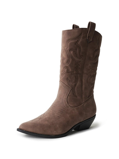 Lasso | Dark Tan Nubuck Boots by J.Adams – Don't Panic Shoes