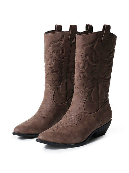 Lasso | Dark Tan Nubuck Boots by J.Adams – Don't Panic Shoes