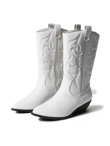Lasso | White Boots by J.Adams – Don't Panic Shoes