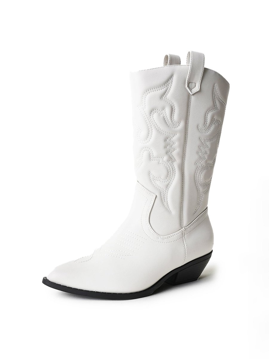 Lasso | White Boots by J.Adams – Don't Panic Shoes
