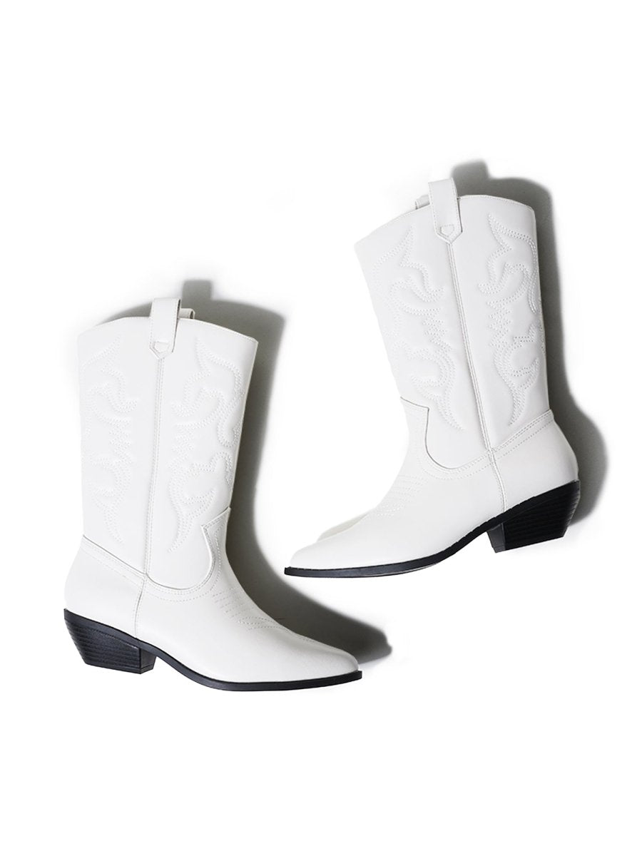 Lasso | White Boots by J.Adams – Don't Panic Shoes