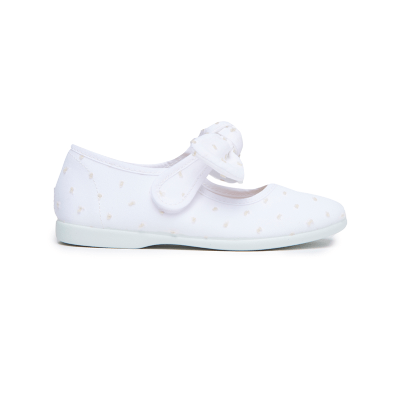 Laura White Adjustable Velcro Non Slip Rubber Soles Spain Core by Childrenchic – Don't Panic Shoes