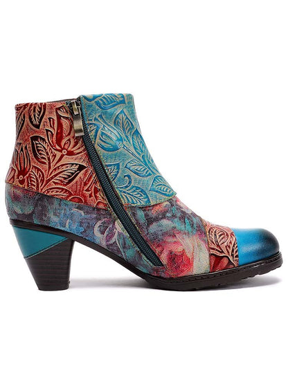 Leanna Vintage Handmade Ankle Boots ankle boots by Colorstepshoes – Don't Panic Shoes