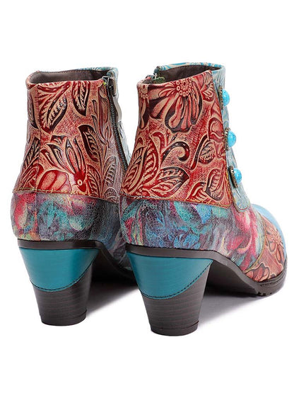 Leanna Vintage Handmade Ankle Boots ankle boots by Colorstepshoes – Don't Panic Shoes