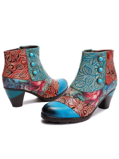 Leanna Vintage Handmade Ankle Boots ankle boots by Colorstepshoes – Don't Panic Shoes