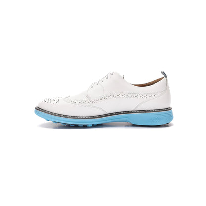 Legacy Love Spikeless Golf Shoes Full Grain Leather White Spikeless Golf Shoes by Boxtogolf – Don't Panic Shoes