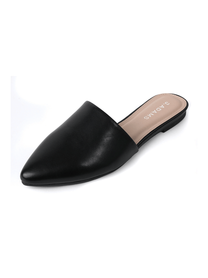 Lennox | Black Flats by J.Adams – Don't Panic Shoes