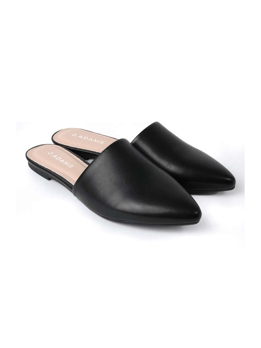 Lennox | Black Flats by J.Adams – Don't Panic Shoes