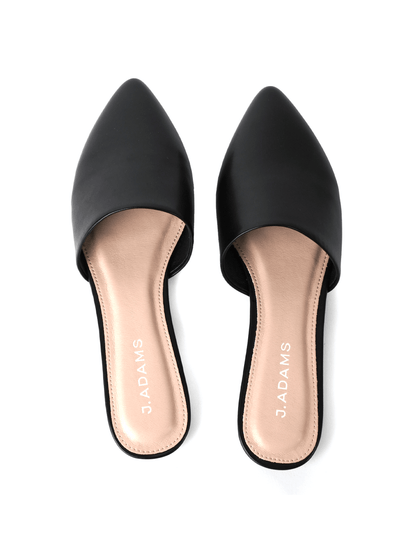 Lennox | Black Flats by J.Adams – Don't Panic Shoes