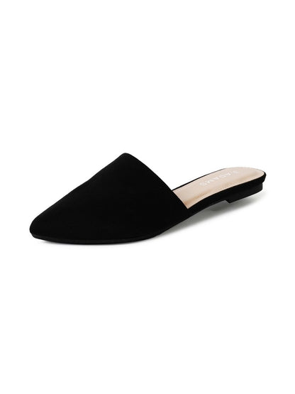 Lennox | Black Suede Flats by J.Adams – Don't Panic Shoes