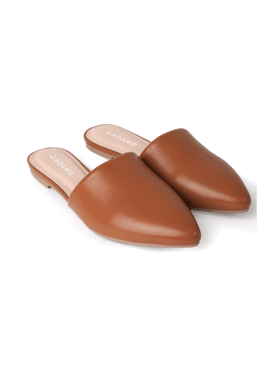 Lennox | Caramel Flats by J.Adams – Don't Panic Shoes
