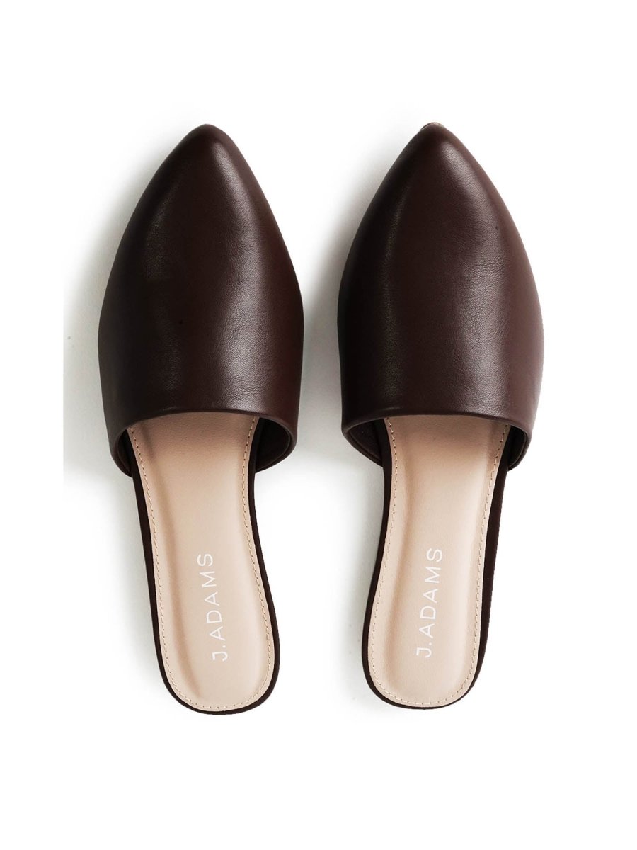 Lennox | Dark Chocolate Flats by J.Adams – Don't Panic Shoes