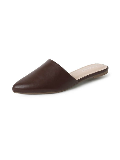 Lennox | Dark Chocolate Flats by J.Adams – Don't Panic Shoes