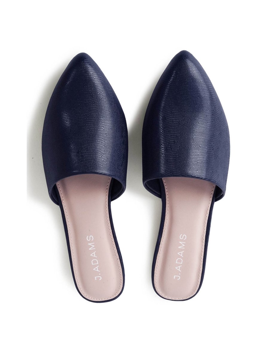 Lennox | Navy Flats by J.Adams – Don't Panic Shoes