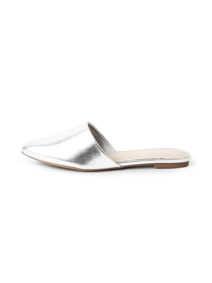 Lennox | Silver Flats by J.Adams – Don't Panic Shoes