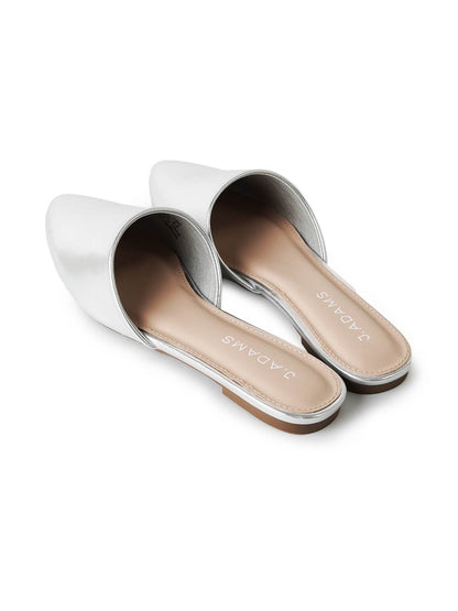 Lennox | Silver Flats by J.Adams – Don't Panic Shoes