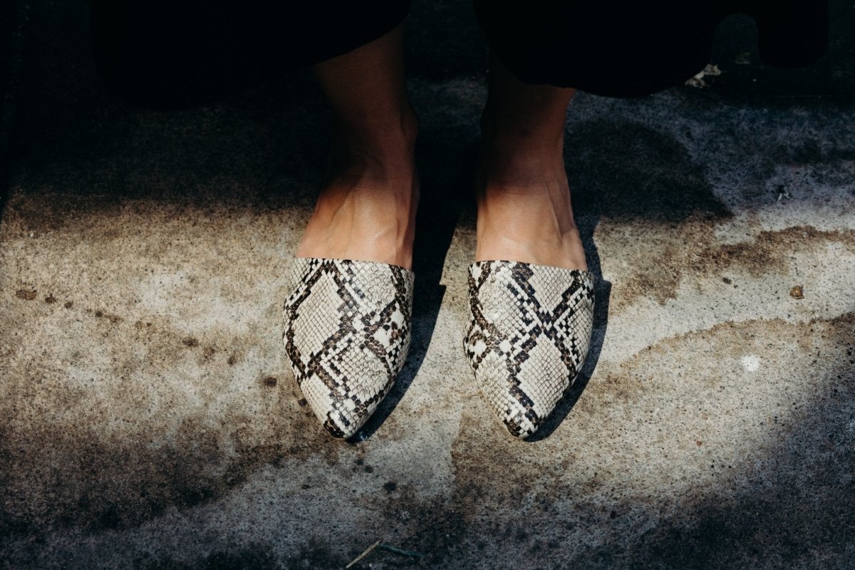 Lennox | Snake Flats by J.Adams – Don't Panic Shoes