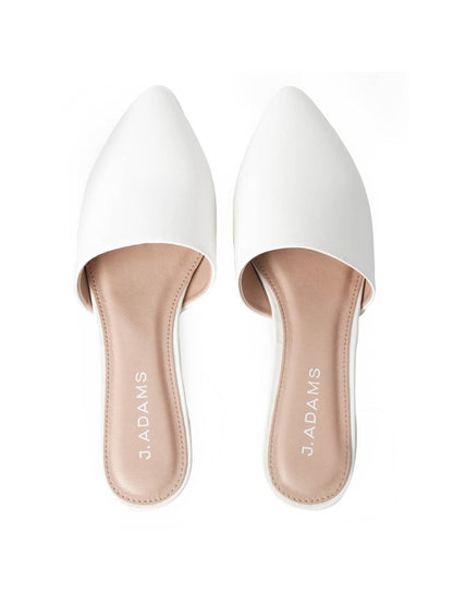 Lennox | White Flats by J.Adams – Don't Panic Shoes