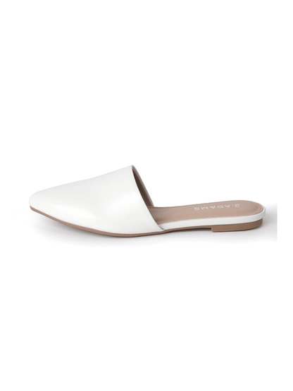 Lennox | White Flats by J.Adams – Don't Panic Shoes