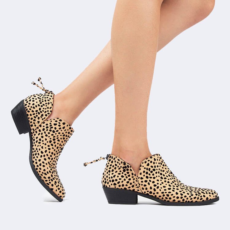 Levi | Cheetah Booties by J.Adams – Don't Panic Shoes