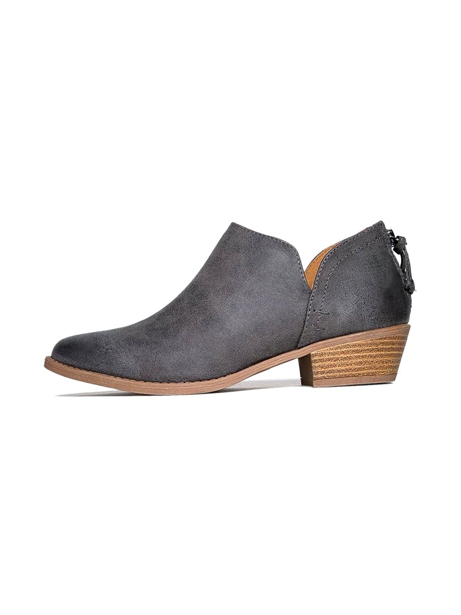 Levi | Grey Booties by J.Adams – Don't Panic Shoes