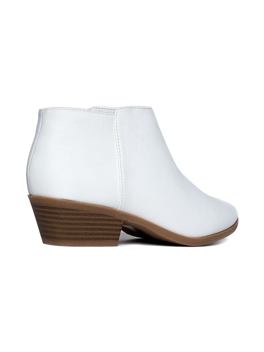 Lexy | White Booties by J.Adams – Don't Panic Shoes